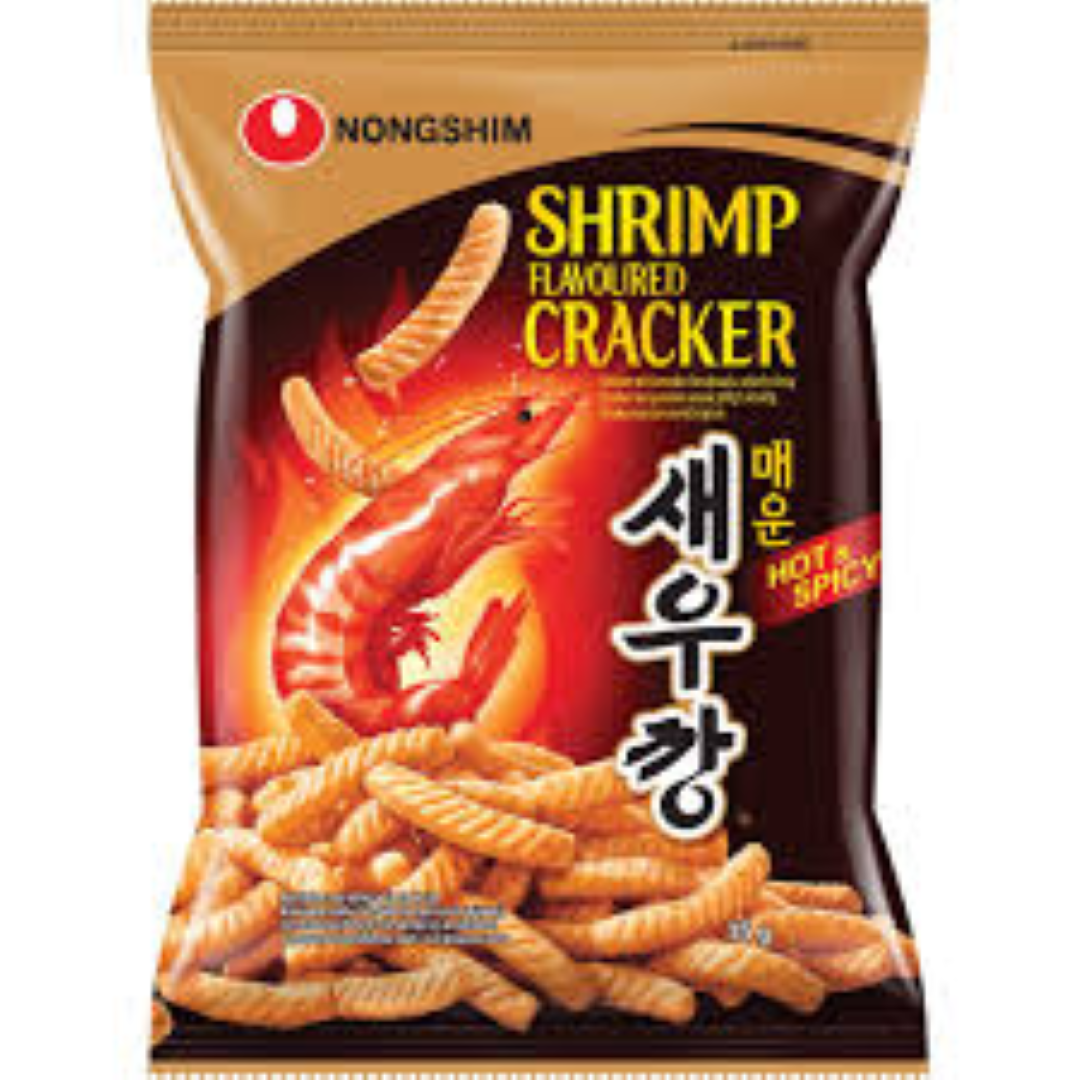 NONGSHIM SHRIMP FLAVORED CRACKERS (HOT&SPICY)75G